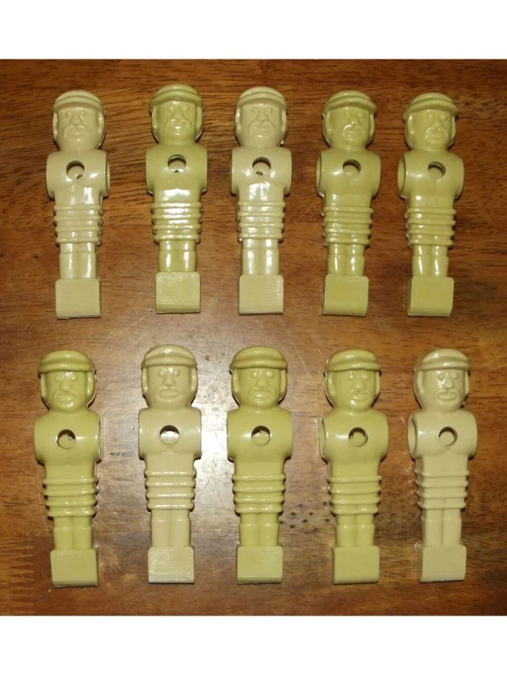 Tournament Foosball Replacement Players (lot of 10) Vintage 1978 Soccer Man Men